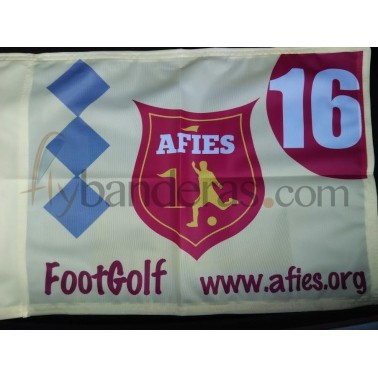 Bandera personalizada. Trabajo real de Flybanderas