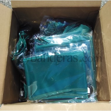 Banderas listas para ser entregadas. Por Flybanderas