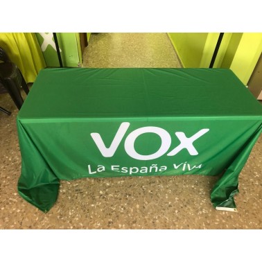 Pancarta textil con ollao cada 50cm