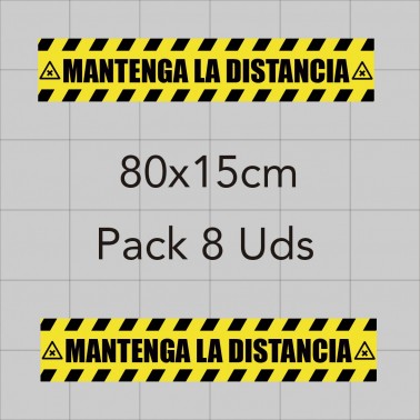 Vinilo adhesivo 80x15cm - Distancia de seguridad