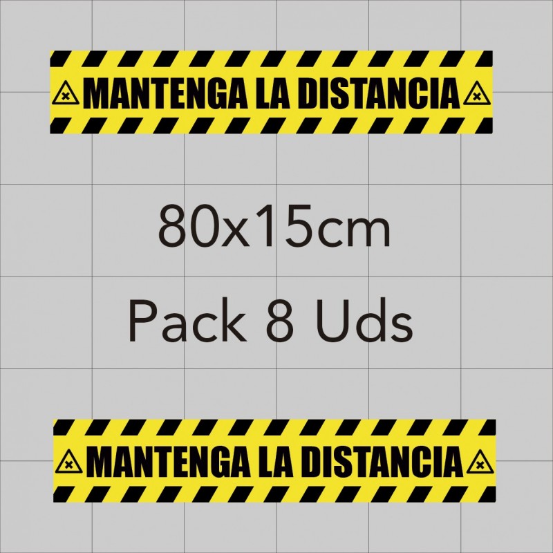 Vinilo adhesivo 80x15cm - Distancia de seguridad