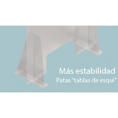 Mampara 100x70cm protección mostradores COVID