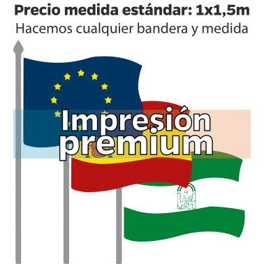 Banderas institucionales impresión PREMIUM