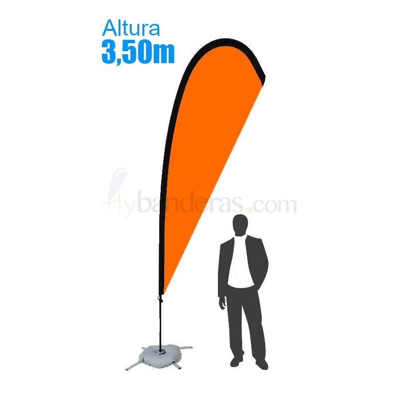 Bandera Modelo Lágrima Gigante