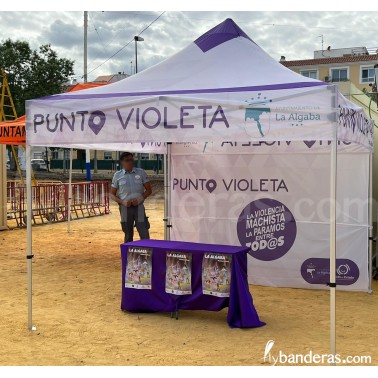 Ejemplo tejido en carpa 3x3m