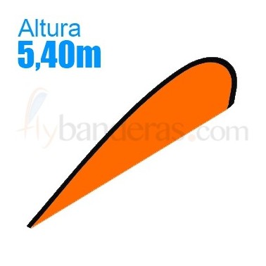 Bandera suelta Modelo Lágrima XXL